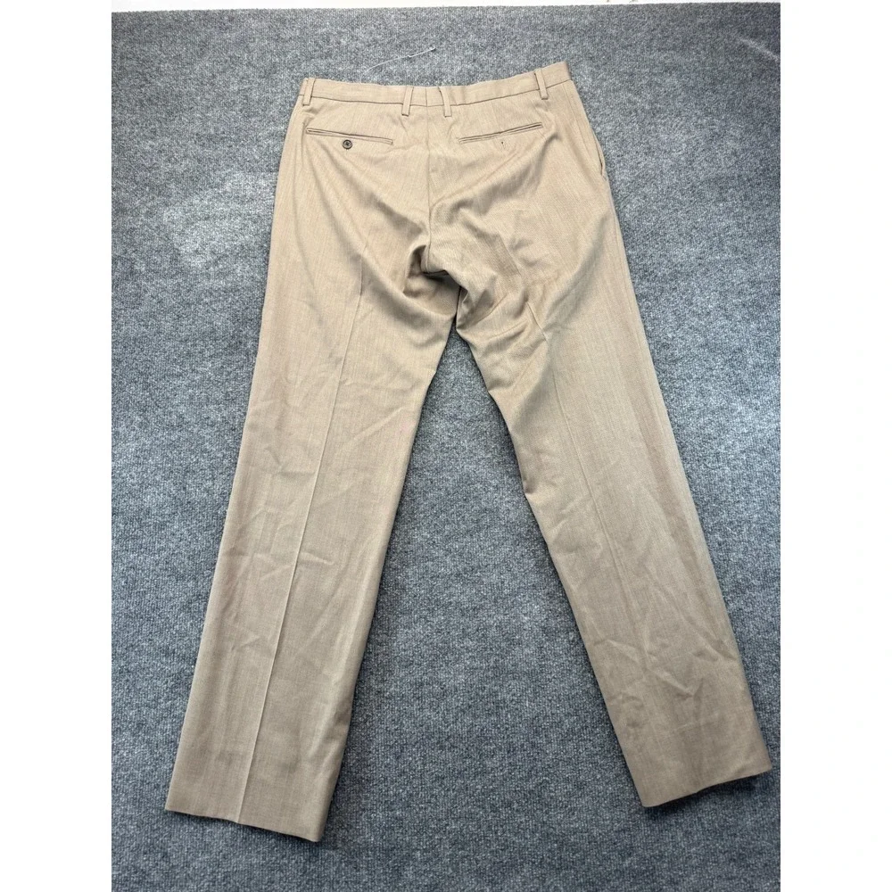 Banana Republic Dress Pants Mens 34x34 Brown Wool Modern Slim Fit Office Career